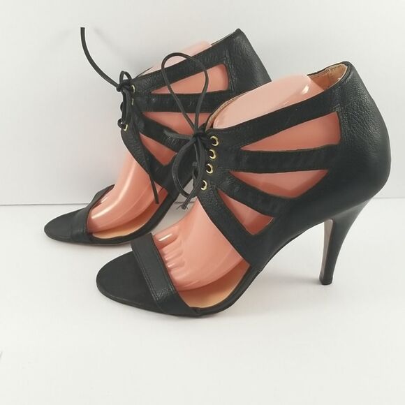 Luiza Barcelos Black Heels size 10 (S559) - Picture 3 of 7